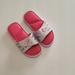 Adidas Shoes | Adidas Girls Sandals White/ Pink Size 3 | Color: Pink/White | Size: 3 Youth / Teen