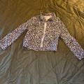 Disney Jackets & Coats | Girls Zebra Printed Jean Jacket | Color: Black/White | Size: Lg