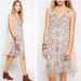 Free People Dresses | Ancient Mystery Beaded Tea Combo Shift Dress | Color: Blue/Cream | Size: M