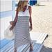 Zara Dresses | Nwt Zara Striped Pinafore Dress | Color: Black/White | Size: M