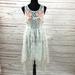 Free People Dresses | Free People High Low Lace Dress A-Line Size S/P | Color: Blue/White | Size: S/P