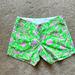 Lilly Pulitzer Shorts | Lilly Pulitzer Callahan Shorts Size 0 | Color: Green/Pink | Size: 0