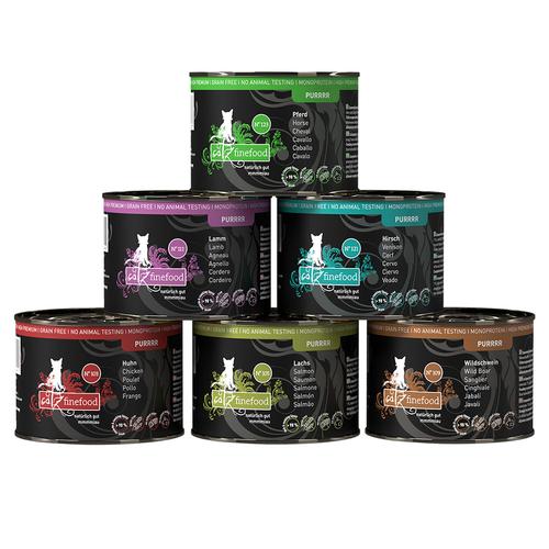 6x200/190g catz finefood Purrrr Mix II (6 Sorten) Katzenfutter nass