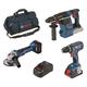 Maschinen-Set 18V gsr + gws + gbh + 2x pc 18V + gal + Tasche - Bosch