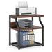 Printer Stand with Storage ,3-shelf Home Printer Cart , Desk Organizer Pinter Table under Desk ,