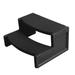 Confer Plastics Hot Tub Handi-Step for Straight & Curved Spa, Black (2 Pack) - 15.45