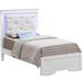 LYKE Home Vera White LED Accent Bed