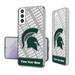 Michigan State Spartans Galaxy Endzone Personalized Clear Case