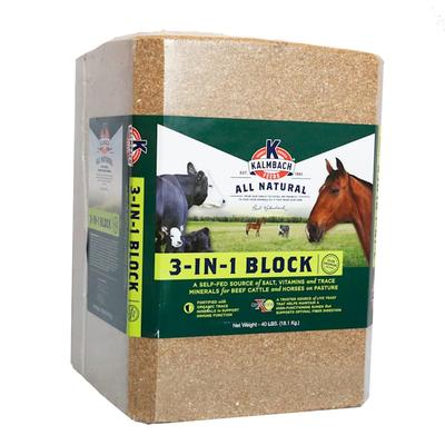 Kalmbach Feeds 3-In-1 Trace Mineral Block, 40 lbs.