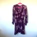 Anthropologie Dresses | Anthropologie Maeve Long Sleeve Purple Floral Dress | Color: Purple | Size: M