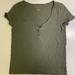 American Eagle Outfitters Tops | American Eagle Outfitters Soft & Sexy Green V-Neck T-Shirt S | Color: Green | Size: S