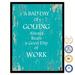 Trinx A Bad Golfing Always Beats A Good Work Day - Picture Frame Print on Canvas in Green/White | 9 H x 7 W x 1 D in | Wayfair