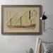 Longshore Tides Antique Ship Plan VI Premium Framed Canvas- Ready To Hang Canvas, Solid Wood in Brown/Yellow | 16 H x 20 W x 2.5 D in | Wayfair