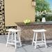 Rosalind Wheeler Waretown Patio Bar & Counter Stool Plastic in White | 24 H x 20.5 W x 17 D in | Wayfair 79959F0FCEFD4211815804CA227AE73C