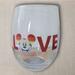 Disney Dining | Disney/ Mickey Mouse Love Rainbow Teardrop Glass | Color: Red/White | Size: Os