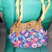 Rosetti Bags | Floral Double Handle Purse | Color: Blue/Tan | Size: Os