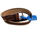 Columbia Accessories | Columbia Canvas And Leather Belt Size 44 | Color: Brown/Tan | Size: 44