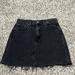 Levi's Skirts | Guc Levis Jean Skirt Levi’s High Rise Deconstructed Skirt Women’s Size 29 | Color: Black/Gray | Size: 29