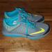 Nike Shoes | Euc Men's Nike Lite Run Gray Black Yellow Blue Athletic Shoes 11.5 | Color: Blue/Gray | Size: 11.5