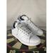 Adidas Shoes | Adidas Originals Stan Smith Sneakers Shoes White Blue Big Kid Men 6 Leather | Color: White | Size: 6