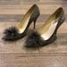 Kate Spade Shoes | Kate Spade Gray Suede Feather Linette Pumps Heels | Color: Gray | Size: 10.5