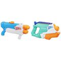 Super Soaker Barracuda Wasserpistole Zwei Wasserstrahlen großer 1L Wassertank einfaches Auffüllen & Splash Mouth Wasserpistole Zwei Spritzmodi Wasserstrahl Splash-Attacke kompakten 500ml Wassertank