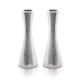 Yair Emanuel Modern Hammered Pillar Candle Holders | Shabbat Candlestick Holders | Minimal Tapered Design (Large 8.5" CR-1)