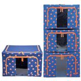 Captive Gala Fabric Box Set Fabric in Blue/Orange | 12.99 H x 19.68 W x 15.74 D in | Wayfair CCY1223RCKS01FRA71J