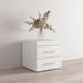 Meble Furniture Perth 2D 17" Nightstand Wood in White | 16.1 H x 17.7 W x 15.7 D in | Wayfair PERTH-2D-NIGHT-WHITE