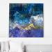 Orren Ellis Luke 1:37 Nothing Is Impossible w/ God - Floater Frame Painting on Canvas in Blue | 18 H x 18 W x 1 D in | Wayfair