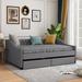 Red Barrel Studio® Full/Double Daybed Upholstered/Polyester in Gray | 31 H x 58 D in | Wayfair BCCE115E31B54ABAA62F2F272F2BAF1A