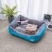 Tucker Murphy Pet™ Bralynne Bolster Dog Bed Cotton in Blue | 6 H x 20 W x 15.75 D in | Wayfair 0ED996F378AA4058BE5FEFC2D05A0FDE