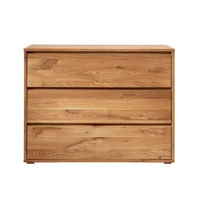 BlackWood »Dolce Vita« Wildeiche Massivholz Kommode I mit 3 Schubladen / Wildeiche natur / Holzfüße Image