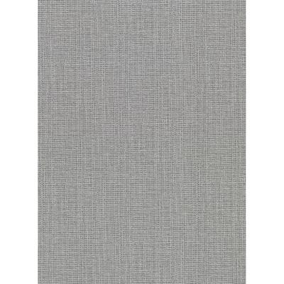 Warner Claremont Silver Faux Grasscloth Wallpaper