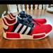 Adidas Shoes | Adidas Nmd_r1 Usa Mens Sneaker. Red, White, & Blue. Size 11 | Color: Blue/Red | Size: 11