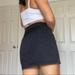Brandy Melville Skirts | Brandy Melville Black Denim Mini Skirt | Color: Black | Size: O/S