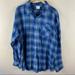 Columbia Shirts | Columbia Blue Gray Plaid Flannel Shirt Mens Xxl | Color: Blue/Gray | Size: Xxl