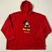 Disney Tops | 009 - Vintage 90s Walt Disney Mickey Mouse Fleece Pullover Sweatshirt Hoodie | Color: Red/White | Size: Xl