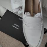 J. Crew Shoes | New J.Crew Penny Loafers Women's Size 9 White Leather Flats Shoes Style # H8200 | Color: White | Size: 9