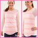 Lululemon Athletica Tops | Lululemon Run Long Sleeve Top Sz.6 | Color: Pink/White | Size: 6