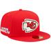 Men's New Era Red Kansas City Chiefs Super Bowl IV Pop Sweat 59FIFTY Fitted Hat