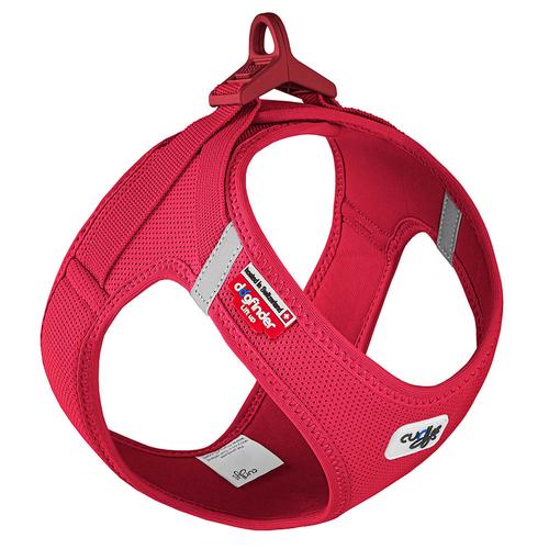 Curli Vest Geschirr Clasp Air-Mesh, rot Größe M Brustumfang 43,4-49cm Hund