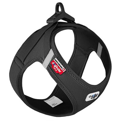 Curli Vest Geschirr Clasp Air-Mesh, schwarz Größe 33,9-38,2cm Hund