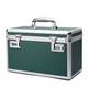 Large capacity Locking Box, Lockable Medication Box with Portable Storage Case, 38x 22x 24cm, Childproof Medicine Lock Organizer, Locked Empty First Aid Storage Case (GREEN)