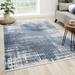 Luxe Weavers Valencia Collection 6348 Blue 2x3 Contemporary Oriental Area Rug - Luxe Weavers 6348 Blue 2x3