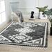 Luxe Weavers Ibiza Collection 8066 Black 5x7 South Western Geometric Area Rug - Luxe Weavers 8066 Black 5x7