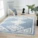 Luxe Weavers Ibiza Collection 8066 Blue 8x10 South Western Geometric Area Rug - Luxe Weavers 8066 Blue 8x10