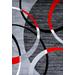 Luxe Weavers Victoria Collection 3895 Gray 4x5 Modern Abstract Area Rug - Luxe Weavers 3895 Gray 4x5