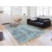 Luxe Weavers Kingsbury Collection 7669 Blue 8x10 Modern Abstract Area Rug - Luxe Weavers 7669 Blue 8x10
