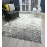 Luxe Weavers Euston Collection 7793 Gray 5x7 Modern Abstract Area Rug - Luxe Weavers 7793 Gray 5x7